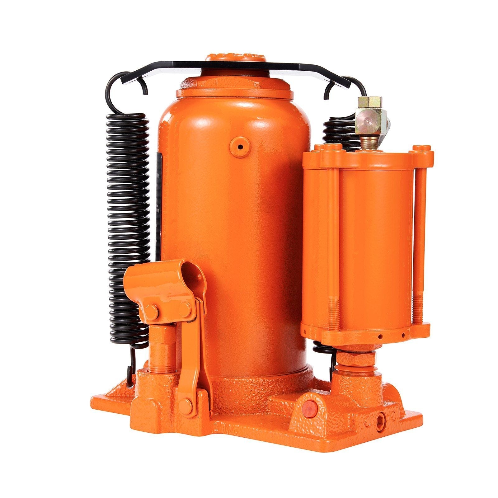VEVOR Air Hydraulic Bottle Jack, 20 Ton/40000 LBS All Welded Bottle Jack, 10.4 - 19.7 inch Lifting Range, Manual Handle and Air Pump, for Car, Pickup, Truck, RV, Auto Repair, Industrial Engineering - 7DAY'S