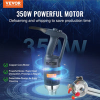 VEVOR Commercial Immersion Blender 350W Heavy Duty Hand Mixer for Soup Sauces - 7DAY'S