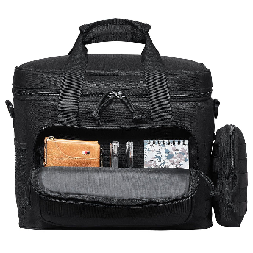 VEVOR Cooler Bag, 20L Insulated Lunch Bag with Molle Design and Multi - Pocket, 600D Cooler Lunch Box with Removable Storage Bags, Soft Cooler for Office, Picnic, Hiking, Beach or Beverage, Black - 7DAY'S