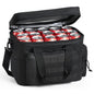 VEVOR Cooler Bag, 20L Insulated Lunch Bag with Molle Design and Multi - Pocket, 600D Cooler Lunch Box with Removable Storage Bags, Soft Cooler for Office, Picnic, Hiking, Beach or Beverage, Black - 7DAY'S