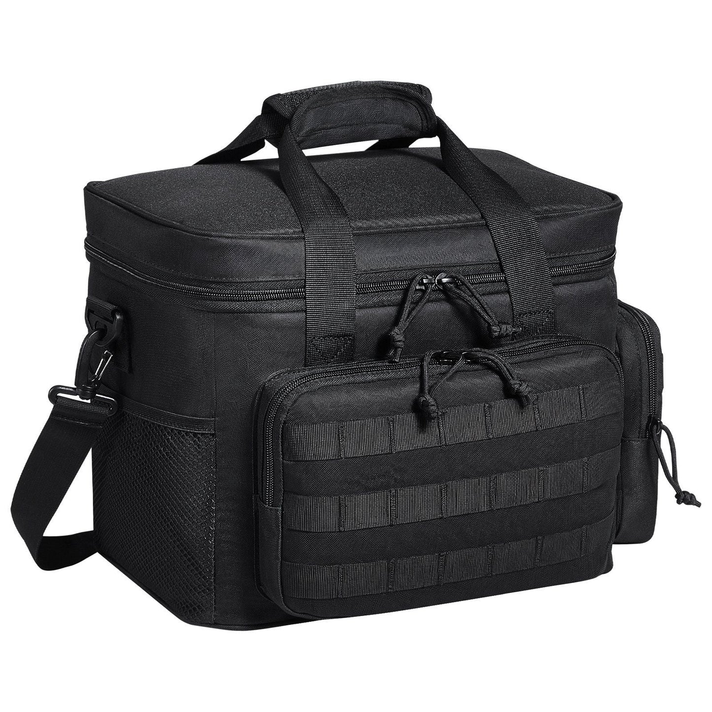 VEVOR Cooler Bag, 20L Insulated Lunch Bag with Molle Design and Multi - Pocket, 600D Cooler Lunch Box with Removable Storage Bags, Soft Cooler for Office, Picnic, Hiking, Beach or Beverage, Black - 7DAY'S