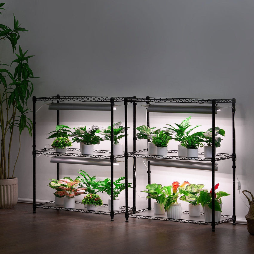 VEVOR DIY Plant Stand with Grow Lights 6 Tiers 192W 70.9" Tall Plant Grow Shelf - 7DAY'S