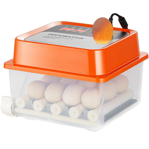 VEVOR Egg Incubator, Incubators for Hatching Eggs, Automatic Egg Turner with with Temperature and Humidity Control, 12 Eggs Poultry Hatcher with ABS Transparent Shell for Chicken, Duck, Quail