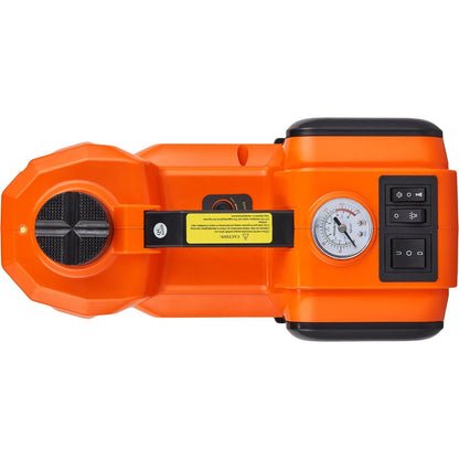VEVOR Electric Car Jack, 5 Ton/11023 LBS Hydraulic Jack with Electric Impact Wrench, Portable Car Lift with Built - in Inflatable Pump, and LED Light for SUV MPV Sedan Truck Change Tires Garage Repair - 7DAY'S