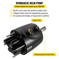VEVOR Hydraulic Boat Steering Kit 300HP, Hydraulic Steering Kit Helm Pump, Hydraulic Outboard Steering Kit with 20 Feet Hydraulic Steering Hose for Boat Steering System - 7DAY'S