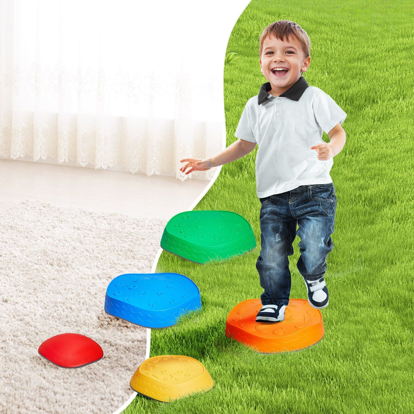 VEVOR Kids Balance Stepping Stones Sensory Obstacle Course 5 PCS Outdoor Indoor - 7DAY'S