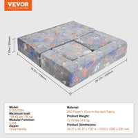 VEVOR Kids Couch, 4Pcs Toddler Couch Sofa Bed, Kids Chair Seat Playroom Furniture, Child Sectional Sofa with Removable Cover for Kids Girls & Boys, Dark Grey - 7DAY'S