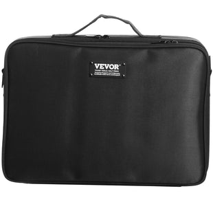 VEVOR Makeup Train Case Large Storage 3 Tiers, Convenient Carry With Handle, Strap, Professional Waterproof Oxford Makeup Storage Organizer Box, Heavy Duty Make Up Carrier, Black