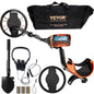 VEVOR Metal Detector for Adults & Kids, 10 Inch Waterproof Search Coil with LCD Display 7 Modes, Adjustable 41'' - 52'' Aluminum Stem, DSP Chip Higher Accuracy Gold Detector 10'' Detection Depth - 7DAY'S
