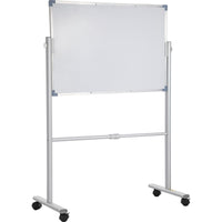 VEVOR Mobile Magnetic Whiteboard, 36 x 24 Inch, Double Sided, 360 Degree Reversible Rolling Dry Erase Board, Height Adjustable with Aluminum Frame and Lockable Swivel Wheels, for Office School Home - 7DAY'S
