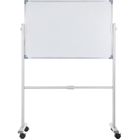 VEVOR Mobile Magnetic Whiteboard, 36 x 24 Inch, Double Sided, 360 Degree Reversible Rolling Dry Erase Board, Height Adjustable with Aluminum Frame and Lockable Swivel Wheels, for Office School Home - 7DAY'S
