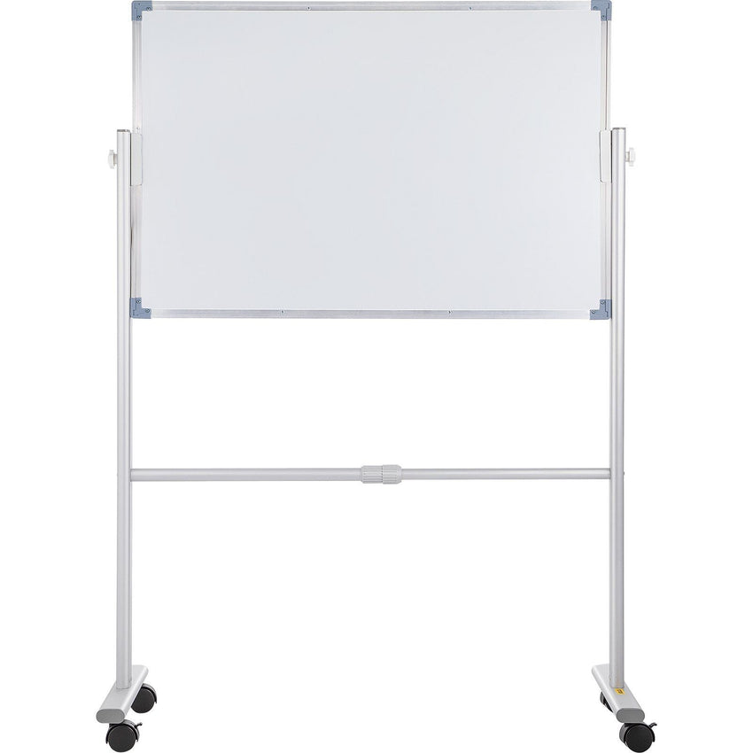 VEVOR Mobile Magnetic Whiteboard, 36 x 24 Inch, Double Sided, 360 Degree Reversible Rolling Dry Erase Board, Height Adjustable with Aluminum Frame and Lockable Swivel Wheels, for Office School Home - 7DAY'S