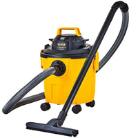 VEVOR Shop Vacuum Wet And Dry, 5 Gallon 6 Peak HP Wet/Dry Vac, Powerful Suction with Blower Function with Attachments 2 - in - 1 Crevice Nozzle, Small Shop Vac Perfect for Carpet Debris, Pet Hair, Car - 7DAY'S