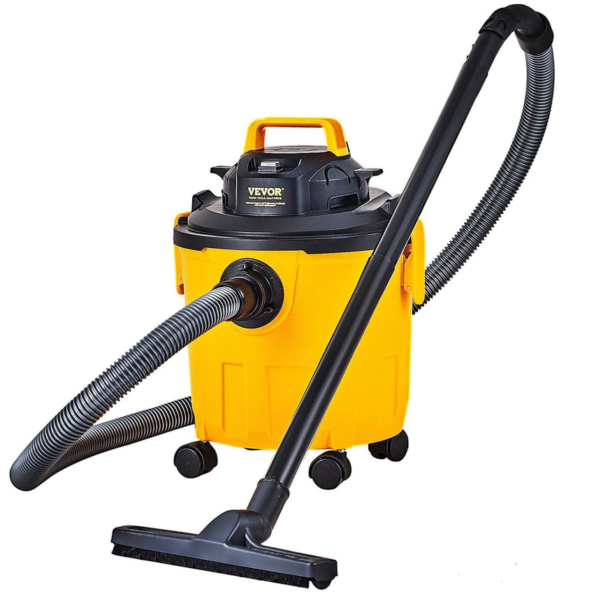 VEVOR Shop Vacuum Wet And Dry, 5 Gallon 6 Peak HP Wet/Dry Vac, Powerful Suction with Blower Function with Attachments 2 - in - 1 Crevice Nozzle, Small Shop Vac Perfect for Carpet Debris, Pet Hair, Car - 7DAY'S
