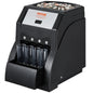 VEVOR USD Coin Sorter, Coin Sorter Machine for USD Coin 1¢ 5¢ 10¢ 25¢, Sorts up to 230 Coins/min, Coin Sorter and Wrapper Machine Holds 200 Coins Included 4 Coin Tubes, Black - 7DAY'S