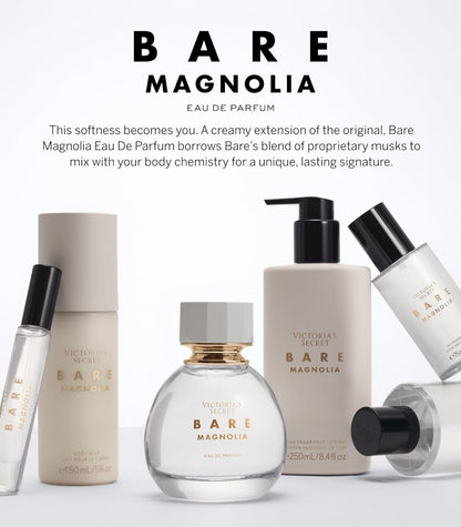 Victoria's Secret Bare Magnolia Eau de Parfum, Notes of Orange Flower, Wood & Vanilla Musk, Perfumes for Women (3.4 oz) - 7DAY'S