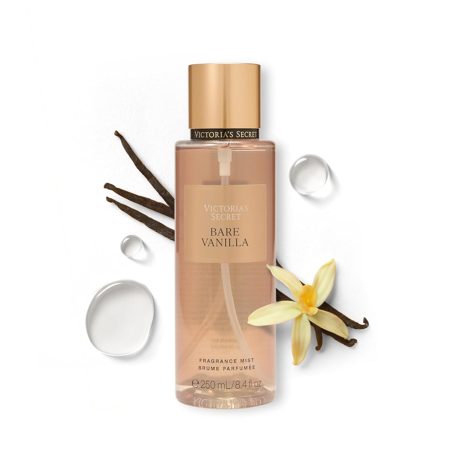 Victoria's Secret Bare Vanilla Body Mist, Spray for Women (8.4 oz) - 7DAY'S