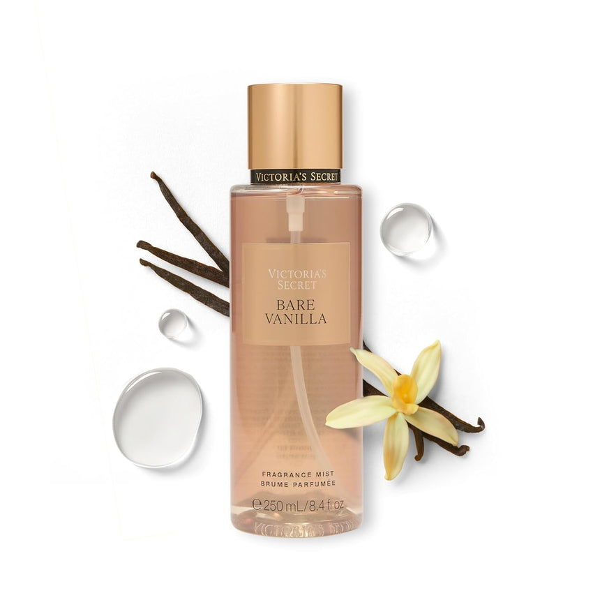 Victoria's Secret Bare Vanilla Body Mist, Spray for Women (8.4 oz) - 7DAY'S