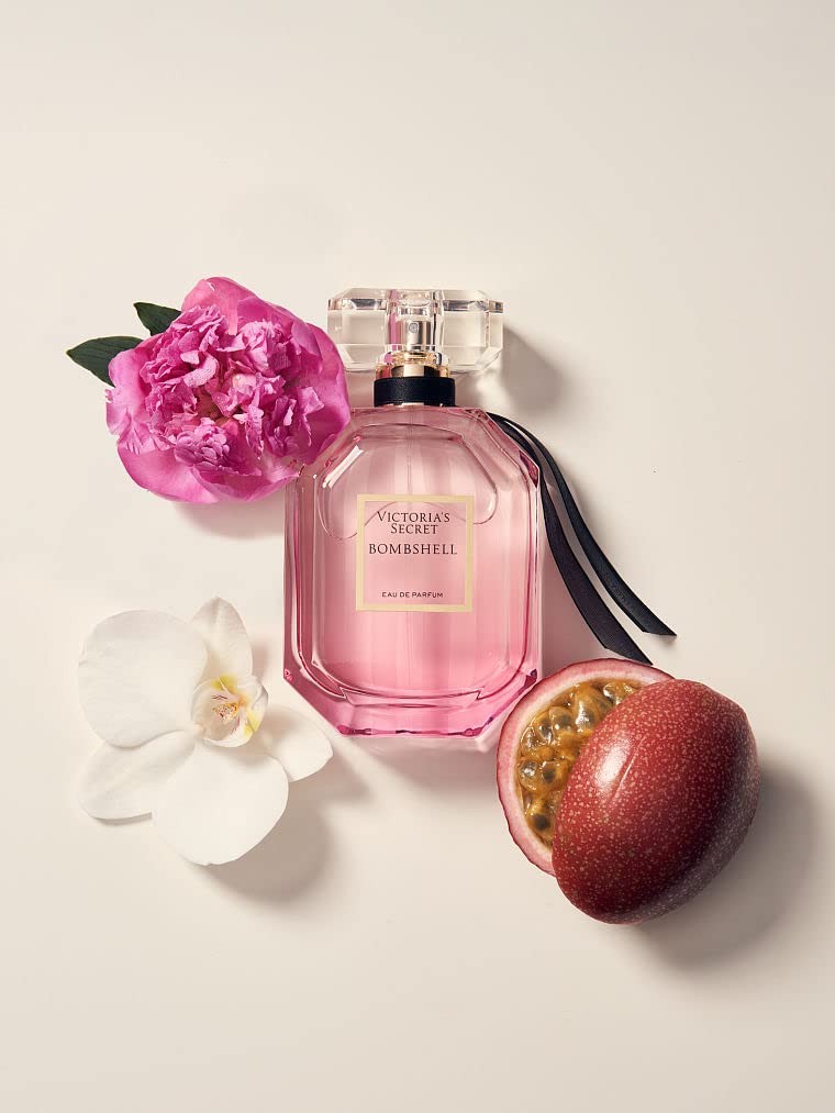 Victoria's Secret Bombshell Eau de Parfum, Notes of Purple Passion Fruit, Shangri - La Peony & Vanilla Orchid, Perfumes for Women (3.4 oz) - 7DAY'S