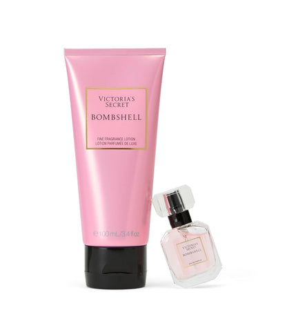 Victoria's Secret Bombshell Mini Fragrance Duo Gift Set, Eau de Parfum & Travel Lotion - 7DAY'S