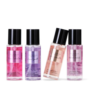 Victoria's Secret Fragrance Mist Collection 4 Piece Mini Gift Set, Assorted Scents - 7DAY'S