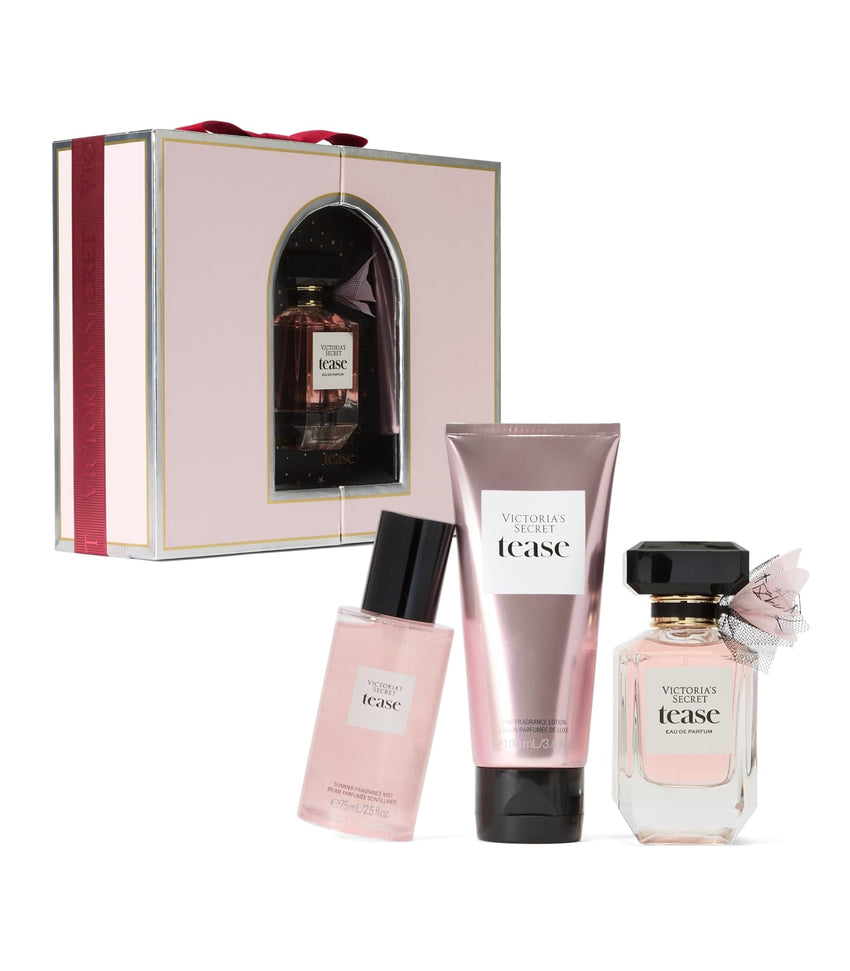 Victoria's Secret Heavenly 3 Piece Luxe Fragrance Gift Set: 1.7 oz. Eau de Parfum, Travel Lotion, & Candle - 7DAY'S