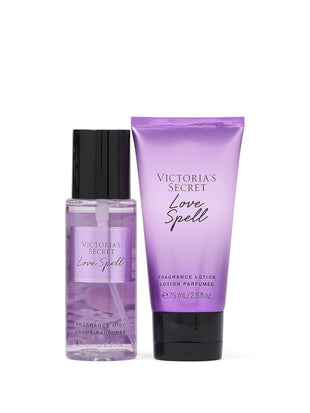 Victoria's Secret Love Spell Mini Fragrance Duo Gift Set, Notes of Cherry Blossom and Fresh Peach - 7DAY'S