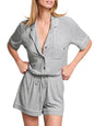 Victoria's Secret Modal Pajama Set, Short Sleeve Button Down Shirt and Shorts, Sleepwear for Women (XS - XXL) - 7DAY'S