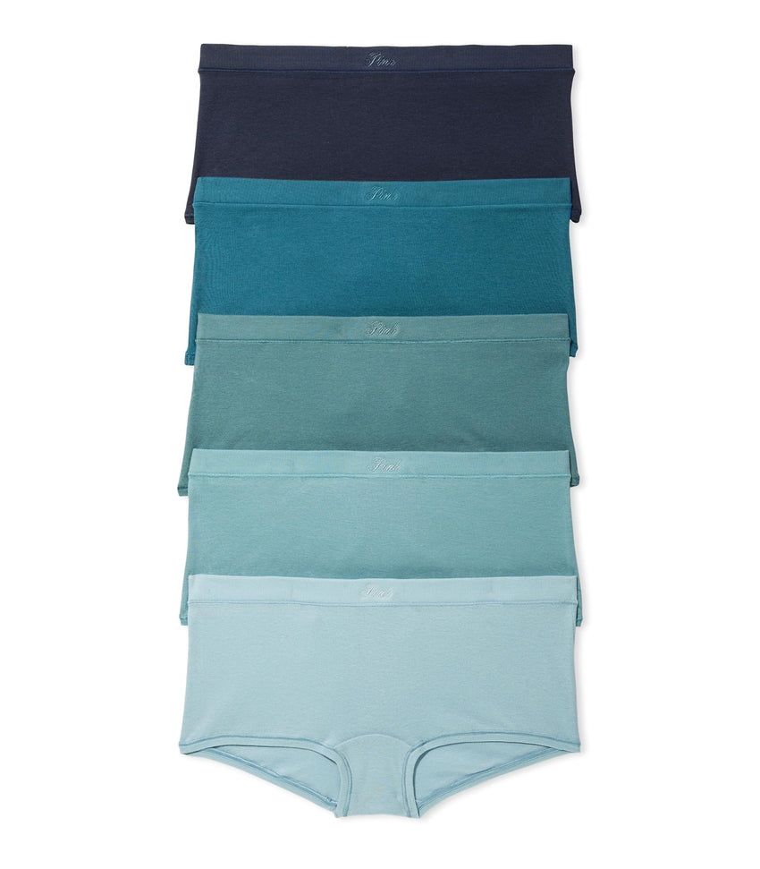 Victoria's Secret PINK Cotton Boyshort Panty Pack, Women's Underwear (XS - XXL) - 7DAY'S