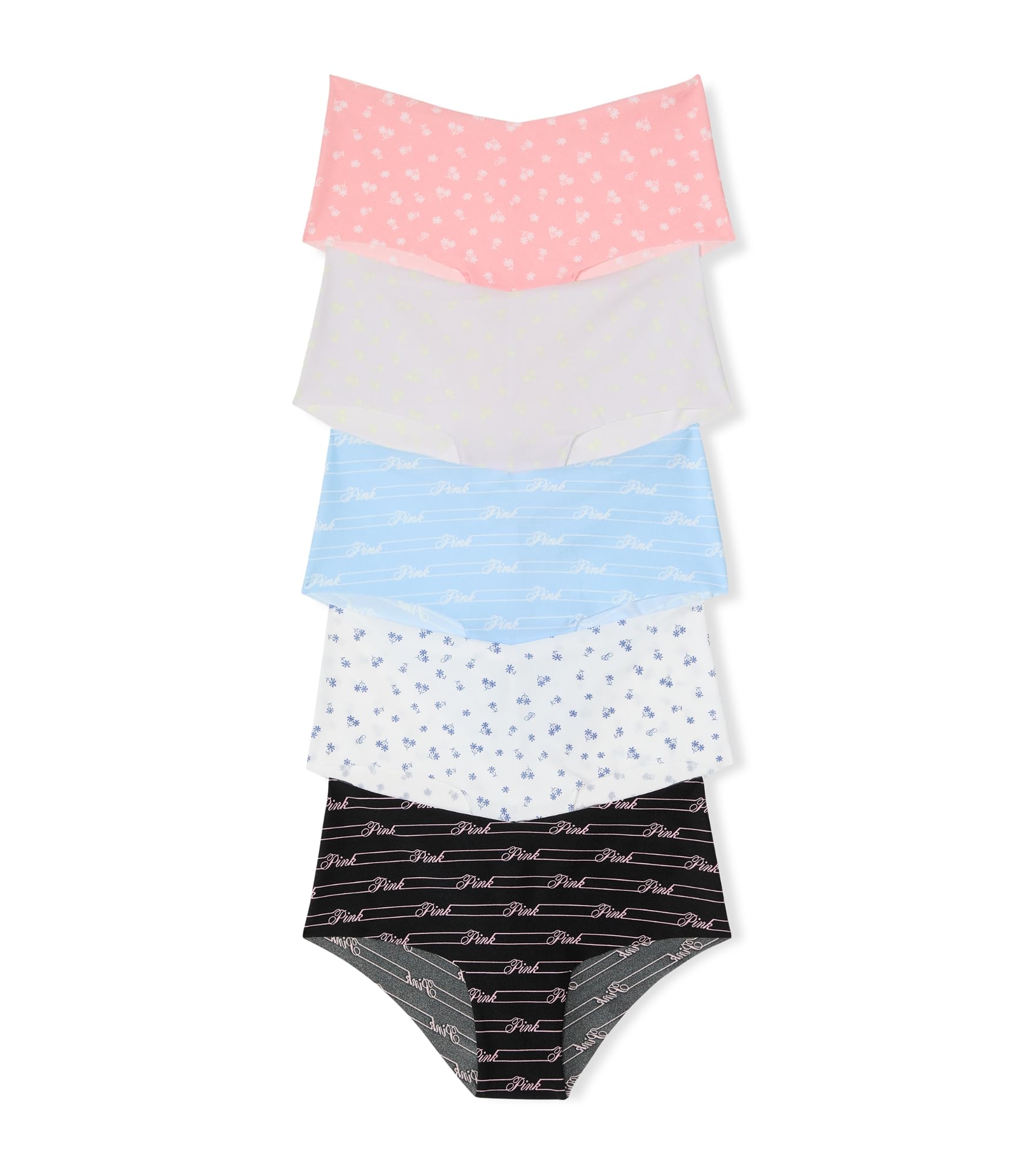 Victoria's Secret PINK No Show Lace Cheekster Panty Pack, Underwear for Women (XS - XXL) - 7DAY'S