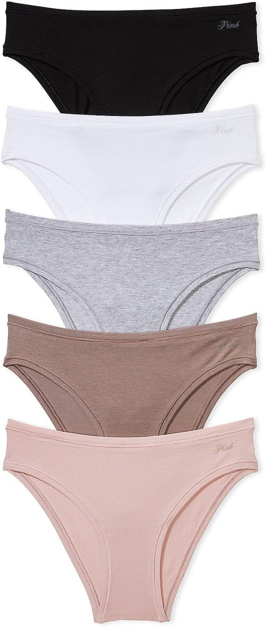 Victoria's Secret PINK Women's Cotton Cheeky Underwear, Minimal Coverage Panties for Women, Multi Pack (XS - XXL) - 7DAY'S