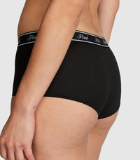 Victoria's Secret PINK Women's Cotton Logo Boyshort Underwear, Full Coverage Panties for Women, Multi Pack (XS - XXL) - 7DAY'S