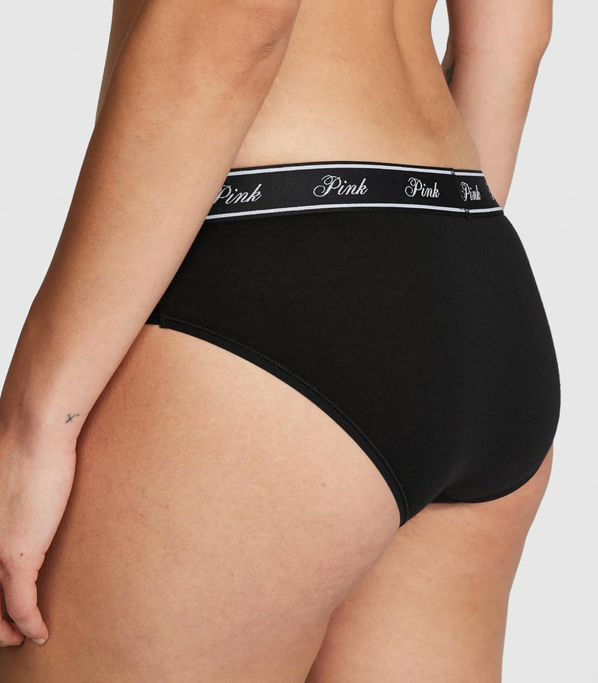 Victoria's Secret PINK Women's Cotton Logo Hipster Underwear, Moderate Coverage Panties for Women, Multi Pack (XS - XXL) - 7DAY'S