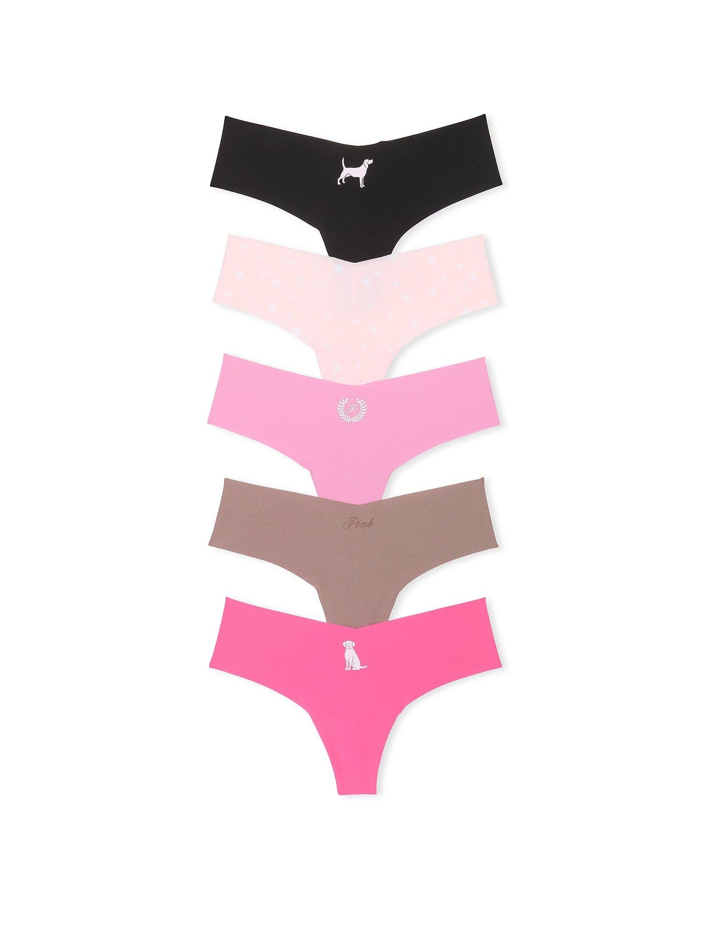 Victoria's Secret PINK Women's No Show Thong Underwear, Panties for Women, Multi Pack (XS - XXL) - 7DAY'S