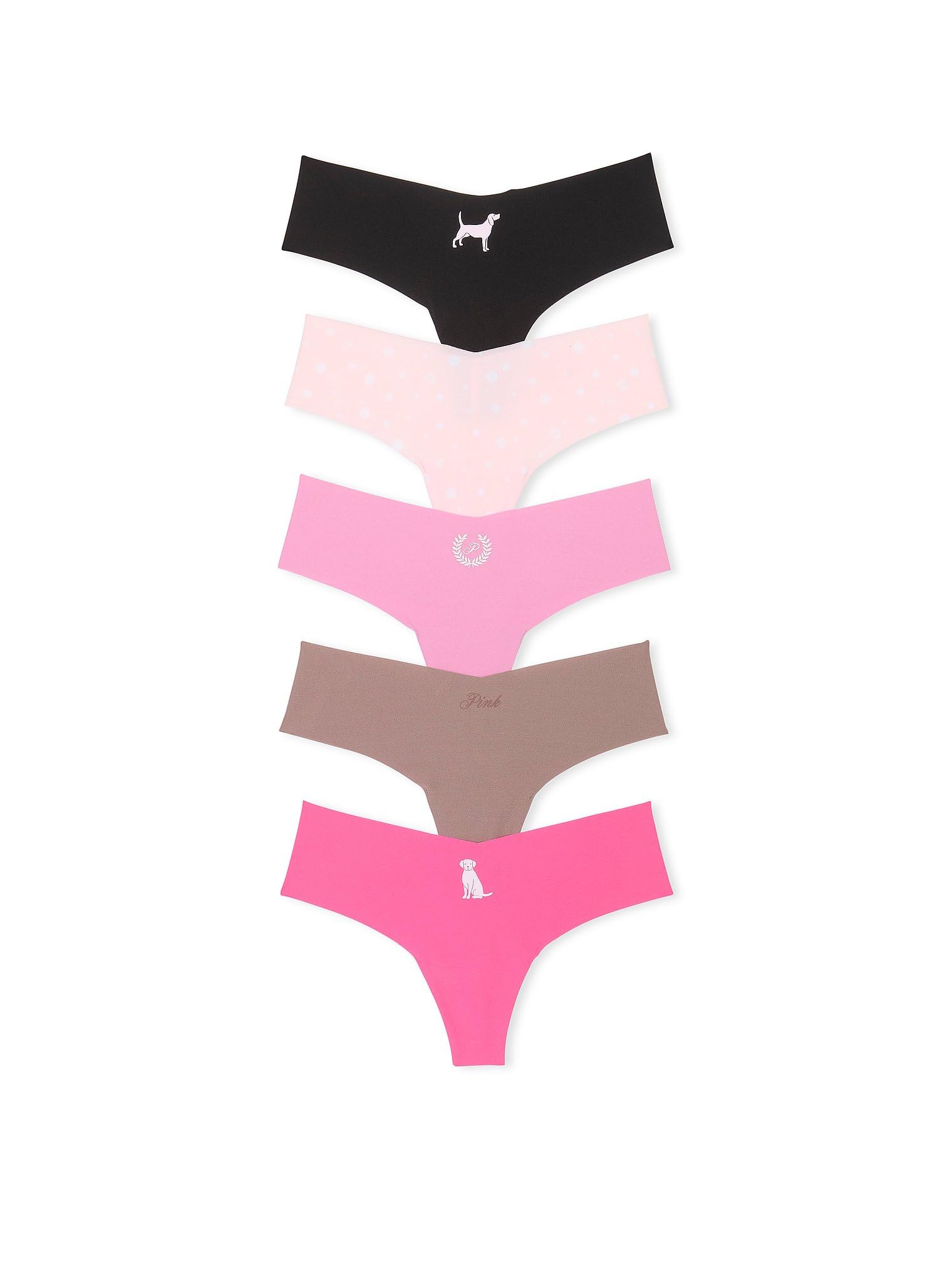Victoria's Secret PINK Women's No Show Thong Underwear, Panties for Women, Multi Pack (XS - XXL) - 7DAY'S