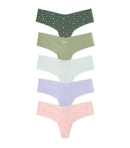 Victoria's Secret PINK Women's No Show Thong Underwear, Panties for Women, Multi Pack (XS - XXL) - 7DAY'S