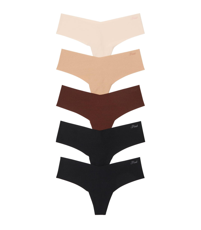 Victoria's Secret PINK Women's No Show Thong Underwear, Panties for Women, Multi Pack (XS - XXL) - 7DAY'S