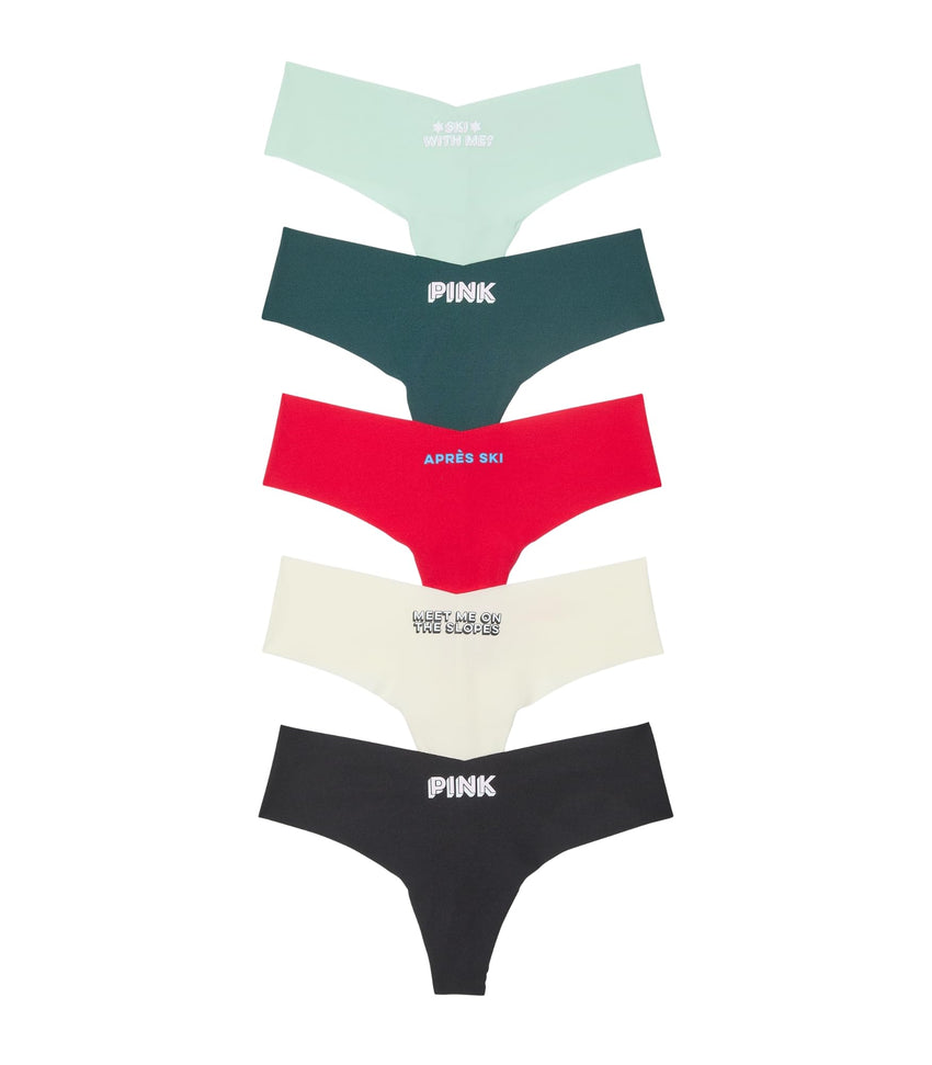Victoria's Secret PINK Women's No Show Thong Underwear, Panties for Women, Multi Pack (XS - XXL) - 7DAY'S