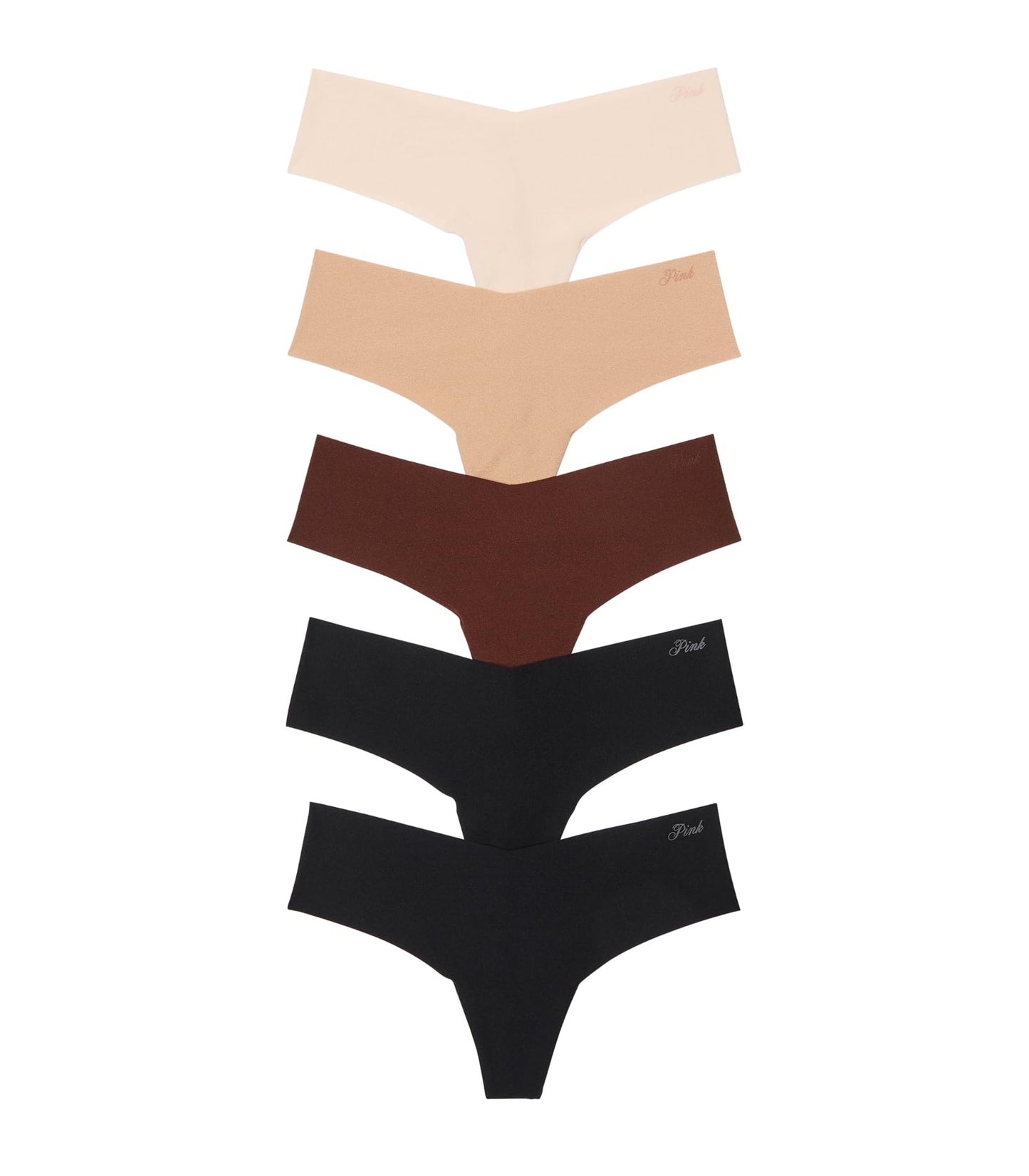 Victoria's Secret PINK Women's No Show Thong Underwear, Panties for Women, Multi Pack (XS - XXL) - 7DAY'S
