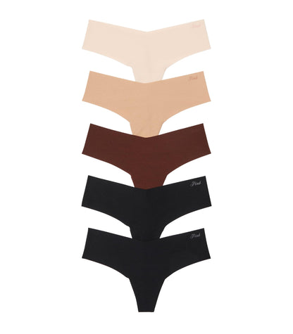 Victoria's Secret PINK Women's No Show Thong Underwear, Panties for Women, Multi Pack (XS - XXL) - 7DAY'S