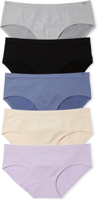 Victoria's Secret PINK Women's Seamless Hipster Underwear, Panties for Women, Spring Basic, (S) - 7DAY'S
