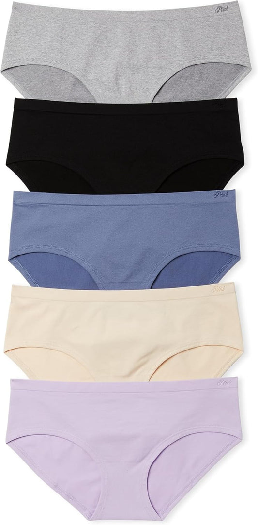Victoria's Secret PINK Women's Seamless Hipster Underwear, Panties for Women, Spring Basic, (S) - 7DAY'S
