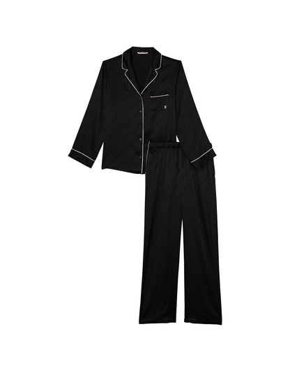 Victoria's Secret Satin Pajama Set, Long Sleeve Button Down Shirt & Pants, Sleepwear for Women (XS - XXL) - 7DAY'S