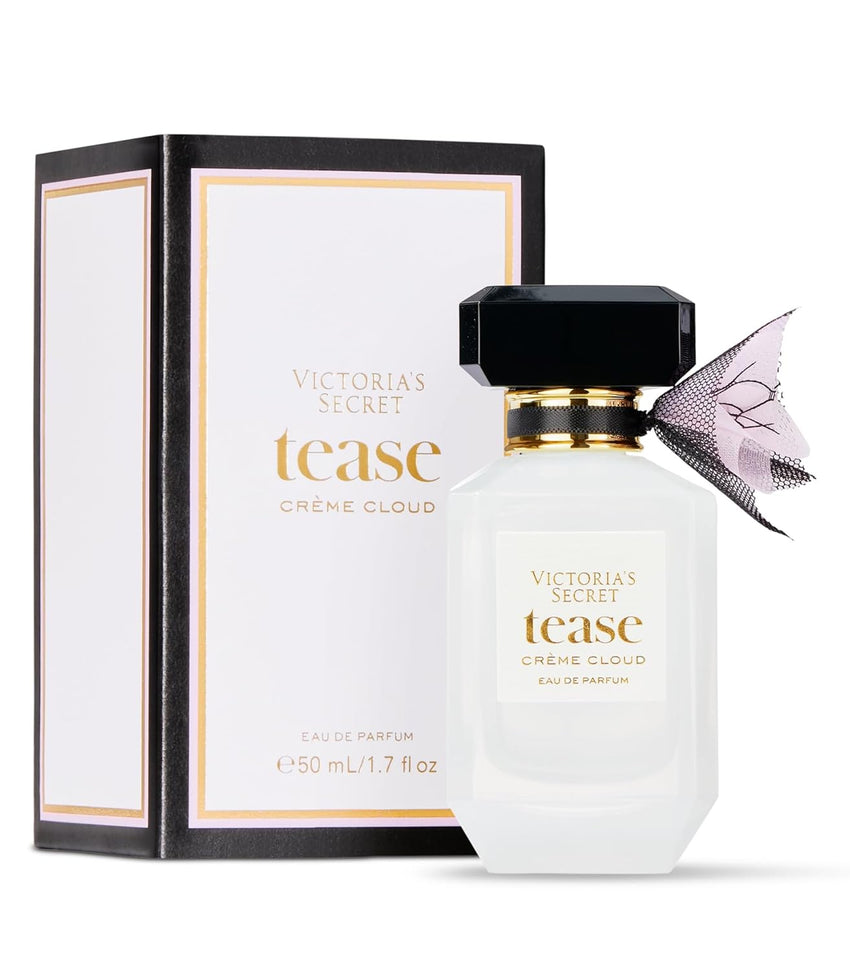 Victoria's Secret Tease Crème Cloud Eau de Parfum, Notes of Vanilla Meringue, Santal Flower & Sheer Amber, Perfumes for Women (1.7 oz) - 7DAY'S