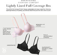 Victoria's Secret Women's Body by Victoria Full Coverage Lightly Lined T-Shirt Bra, Bras for Women (32B - 40DDD) - 7DAY'S