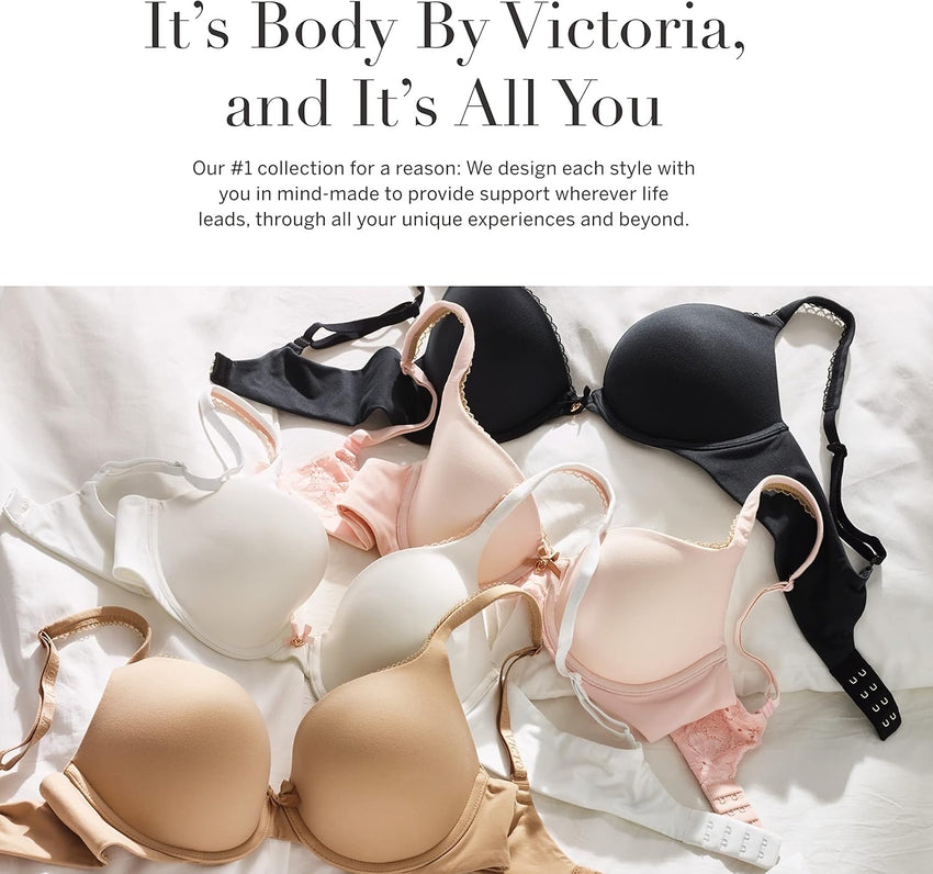 Victoria's Secret Women's Body by Victoria Full Coverage Lightly Lined T-Shirt Bra, Bras for Women (32B - 40DDD) - 7DAY'S