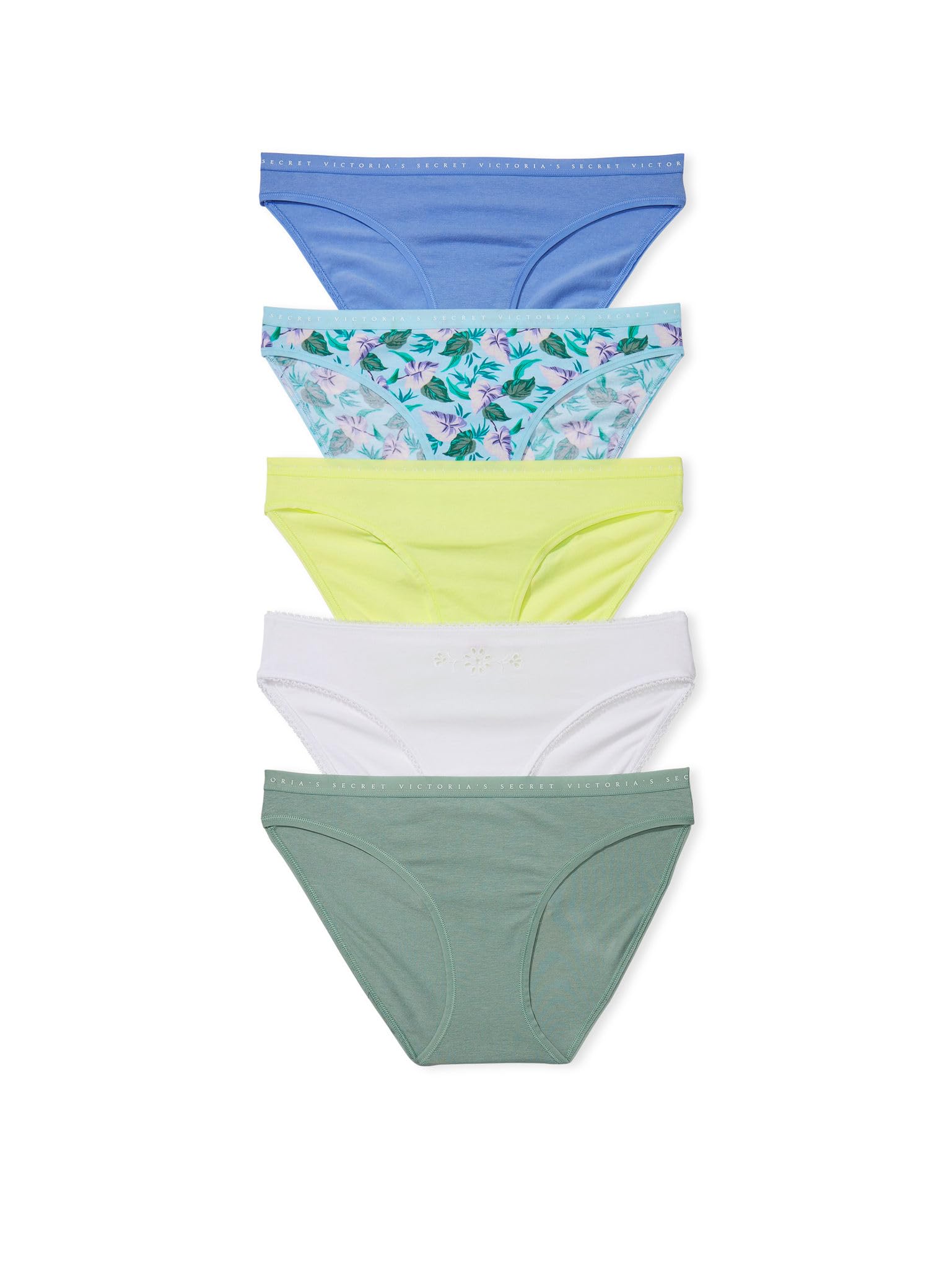 Victoria's Secret Women's Cotton Bikini Underwear, Moderate Coverage Panties for Women, Multi Pack (XS - XXL) - 7DAY'S