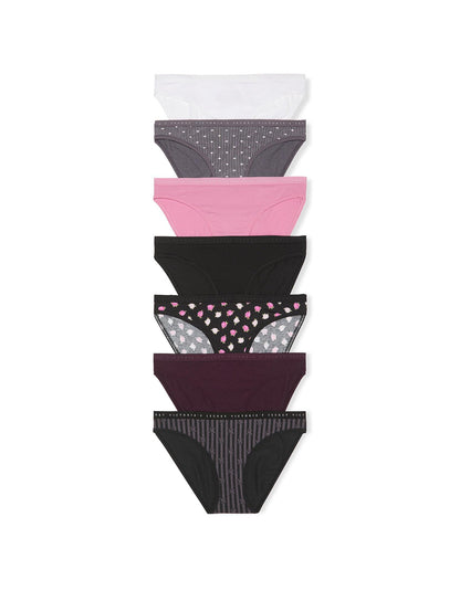 Victoria's Secret Women's Cotton Bikini Underwear, Moderate Coverage Panties for Women, Multi Pack (XS - XXL) - 7DAY'S