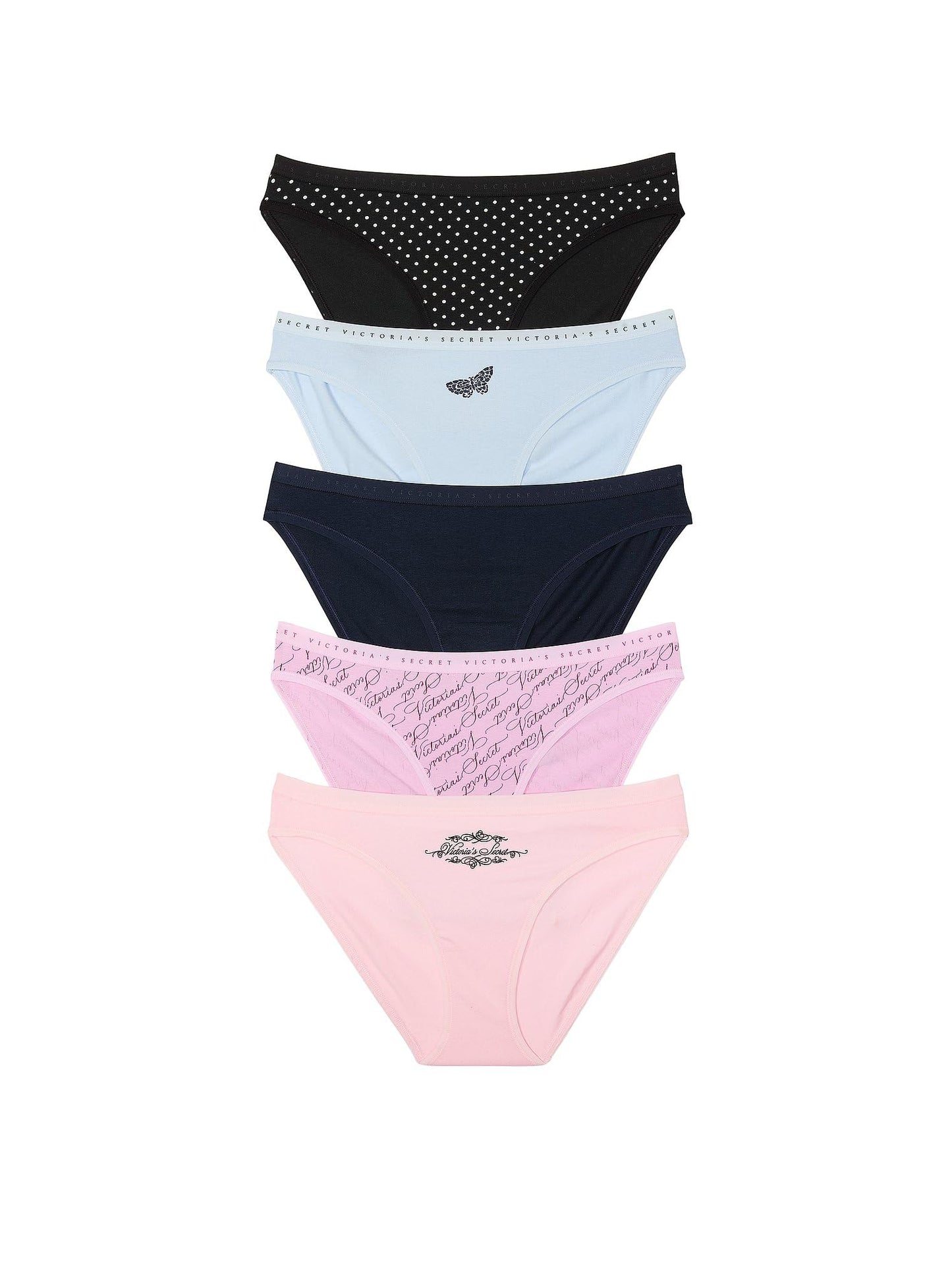 Victoria's Secret Women's Cotton Bikini Underwear, Moderate Coverage Panties for Women, Multi Pack (XS - XXL) - 7DAY'S