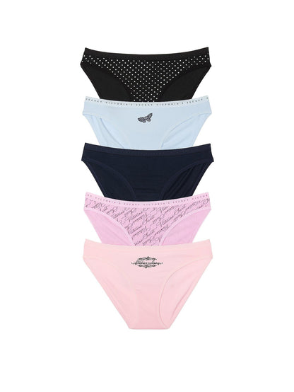 Victoria's Secret Women's Cotton Bikini Underwear, Moderate Coverage Panties for Women, Multi Pack (XS - XXL) - 7DAY'S